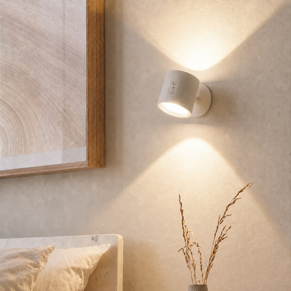 PivotGlow Duo – Rechargeable 360° Wall Light